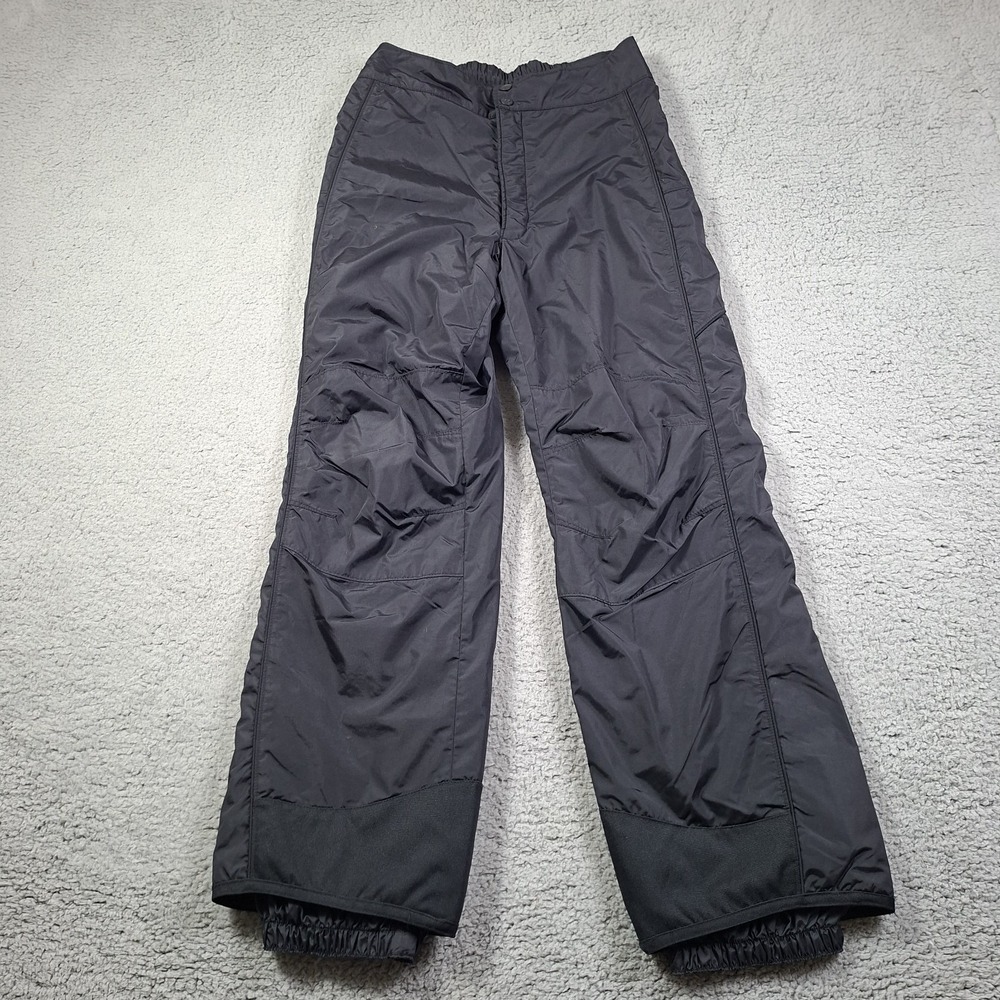 Columbia Mens Small Black Insulated Waterproof Ski Snow Pants Winter Heavy Lined